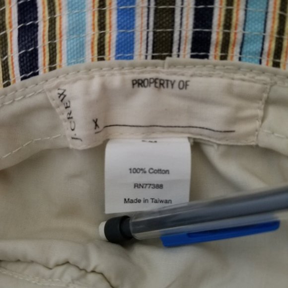 J. Crew Vintage Striped Crusher, Bucket , Fishermen's Hat Men's Size S-M NOS NWT - Picture 5 of 9